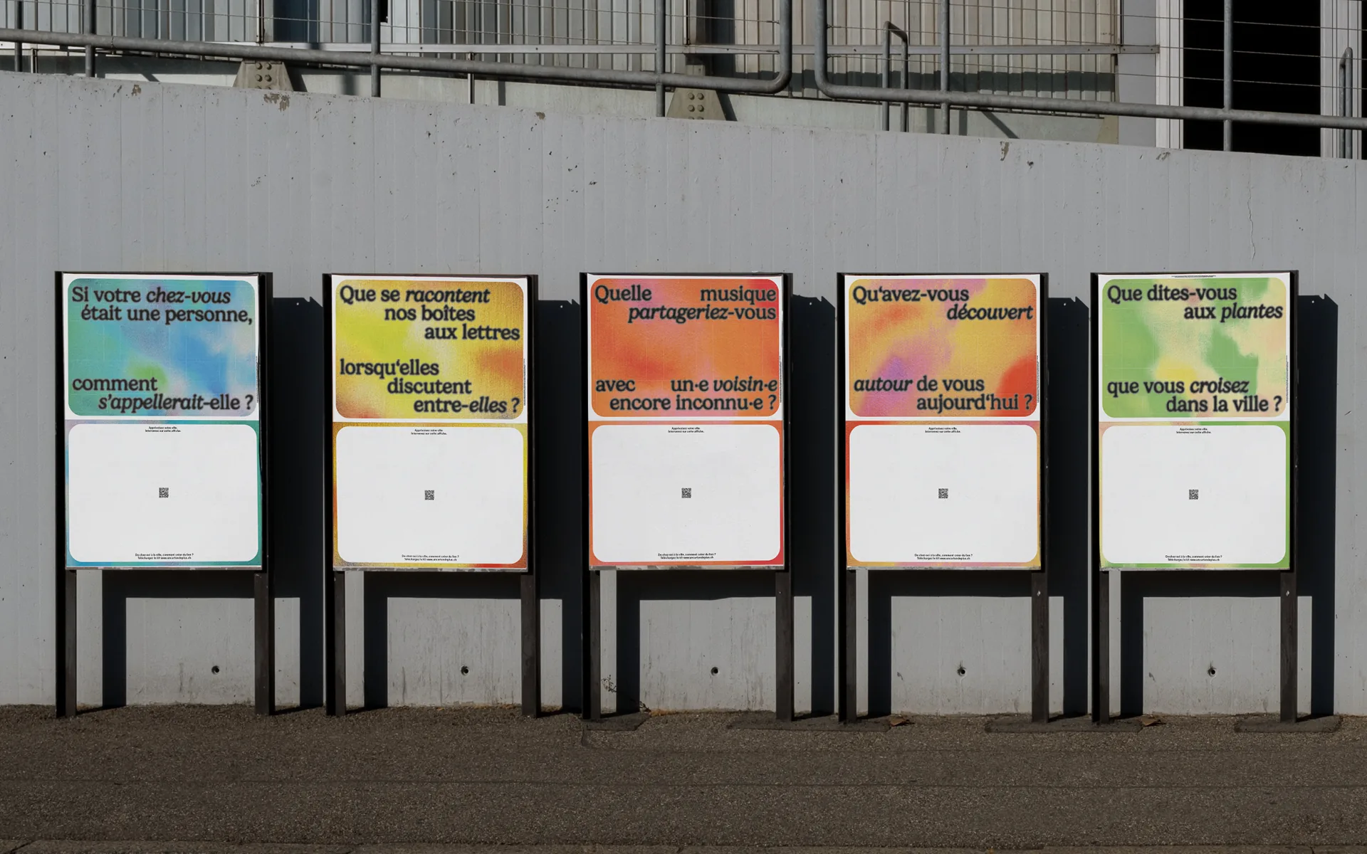 Campagne d'affichage participative dans les rues de Genève